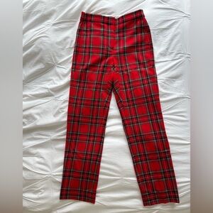 NWT J.Crew Kate pants, tartan, Size 0